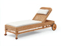 Bain de soleil-Résine tressée-Tissu-Bois-206x72x91 cm-Naturel-Blanc-Bohème