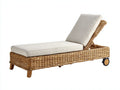 Bain de soleil-Résine tressée-Tissu-Bois-202x72x88 cm-Naturel-Beige-Naturel