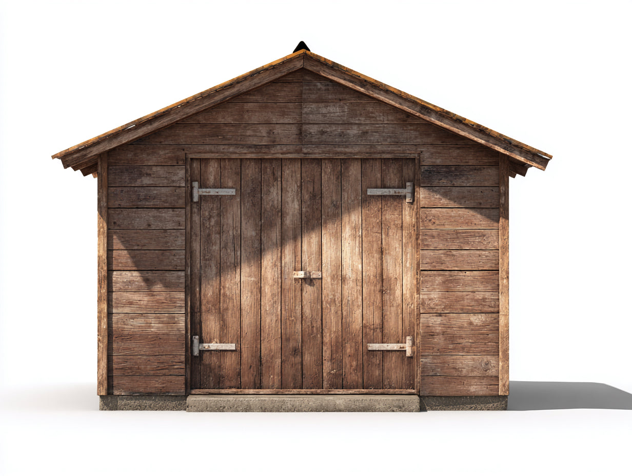Abri de jardin-Bois-360x260x285 cm-Marron-Rustique