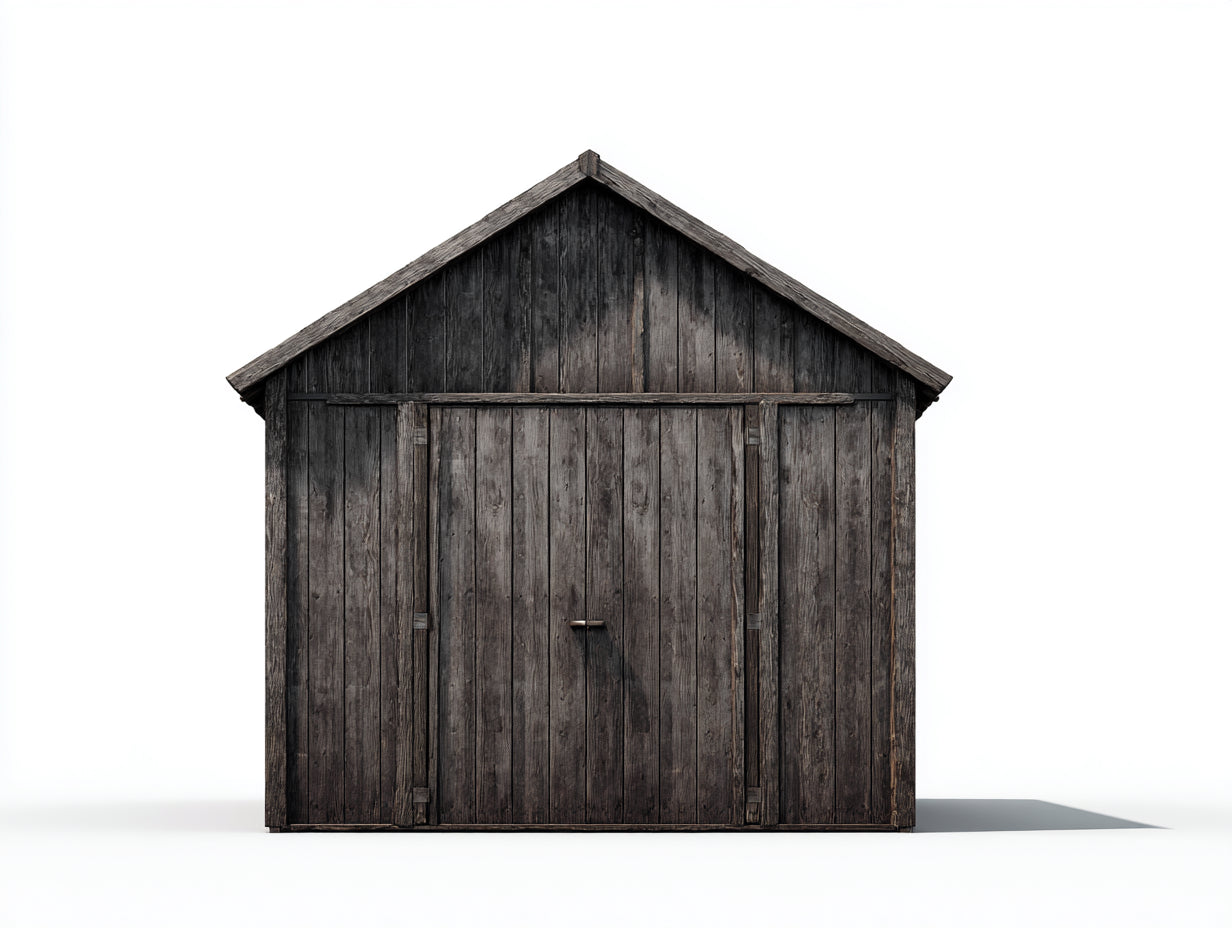 Abri de jardin-Bois-320x240x270 cm-Gris brun-Rustique